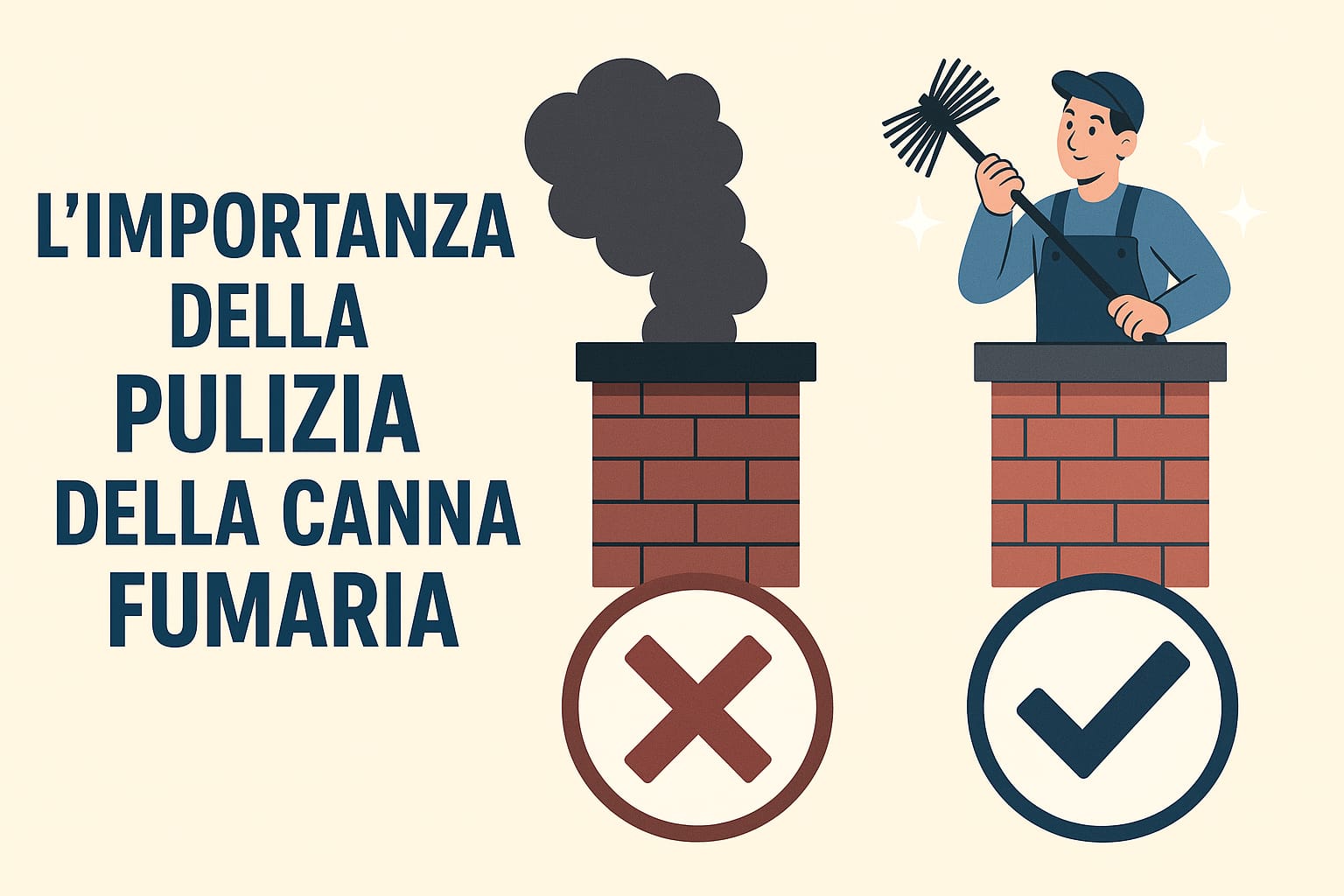 Mantieni pulita la canna fumaria